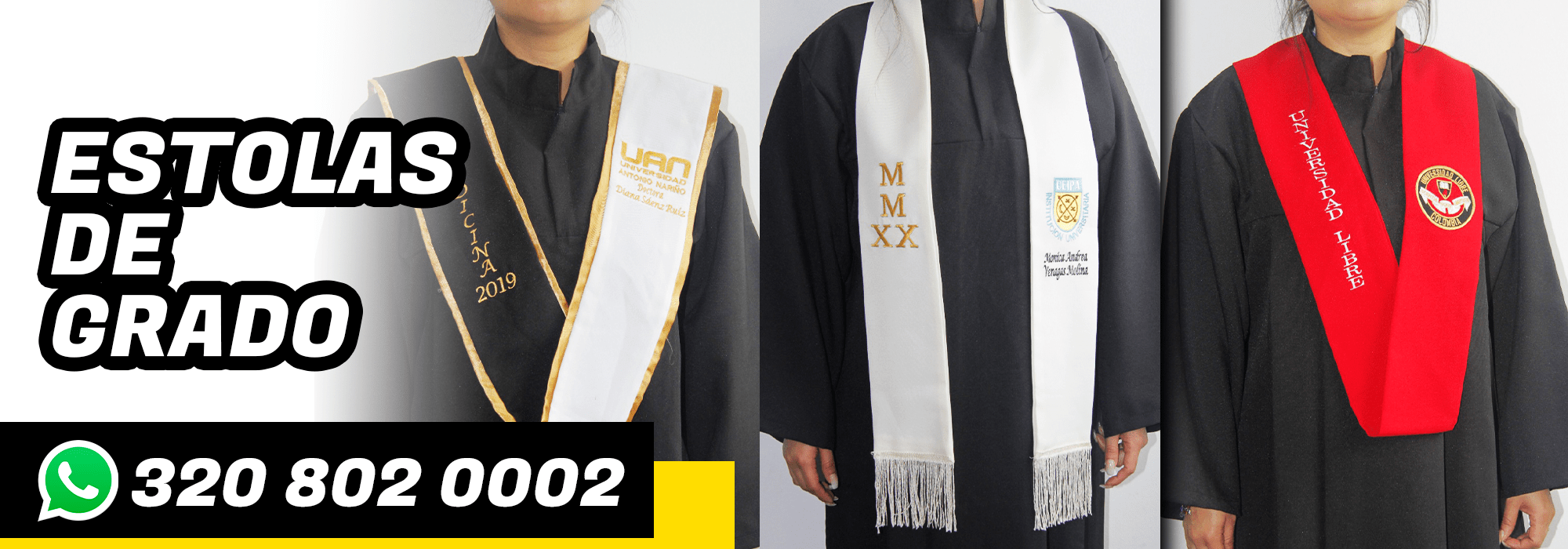 ESTOLAS DE GRADO SUBLIMADA BORDADA TOGAS Y BIRRETES (3)